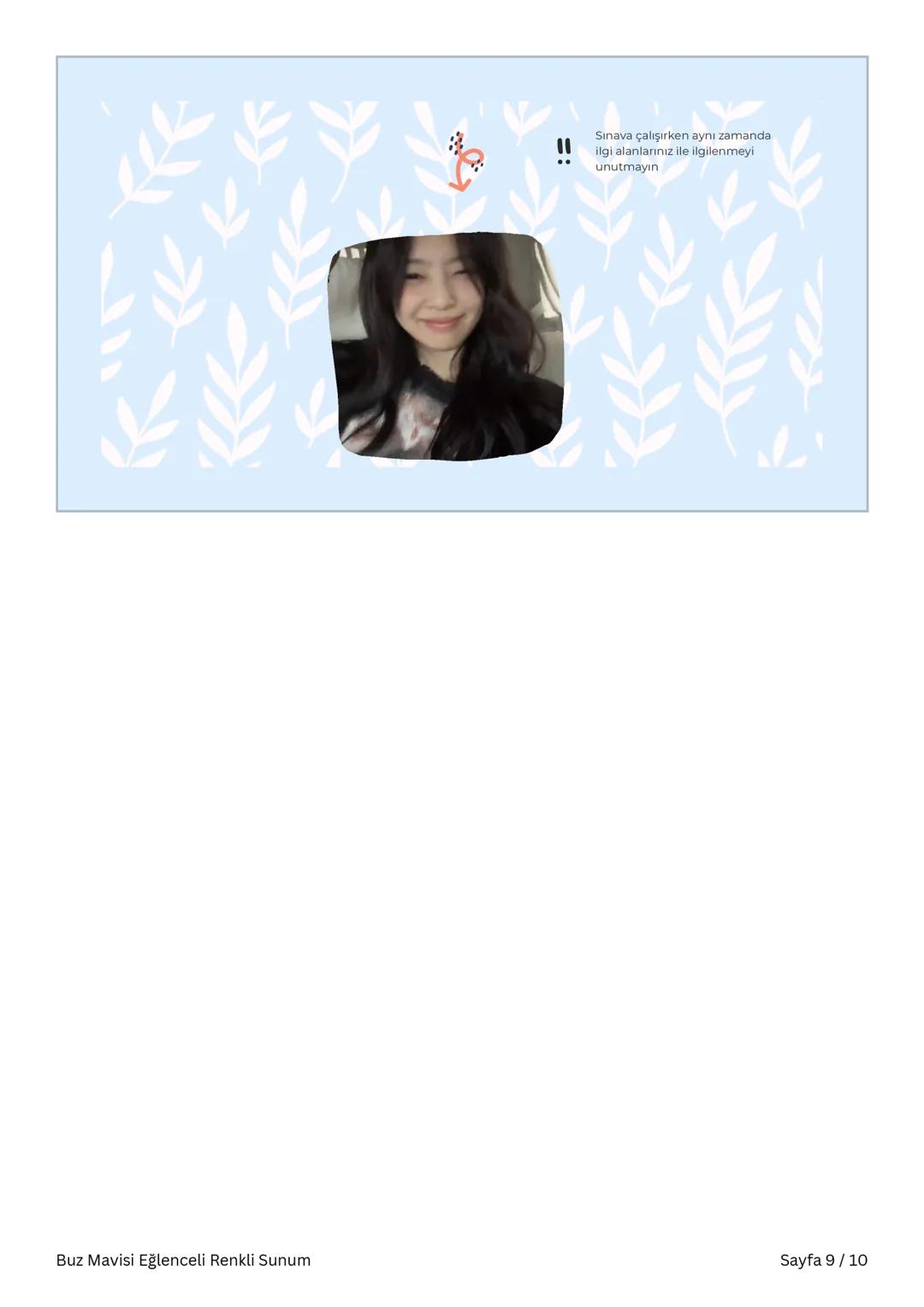 # Sınav Nasıl Çalışmalıyız?
Buz Mavisi Eğlenceli Renkli Sunum Sayfa 1/10