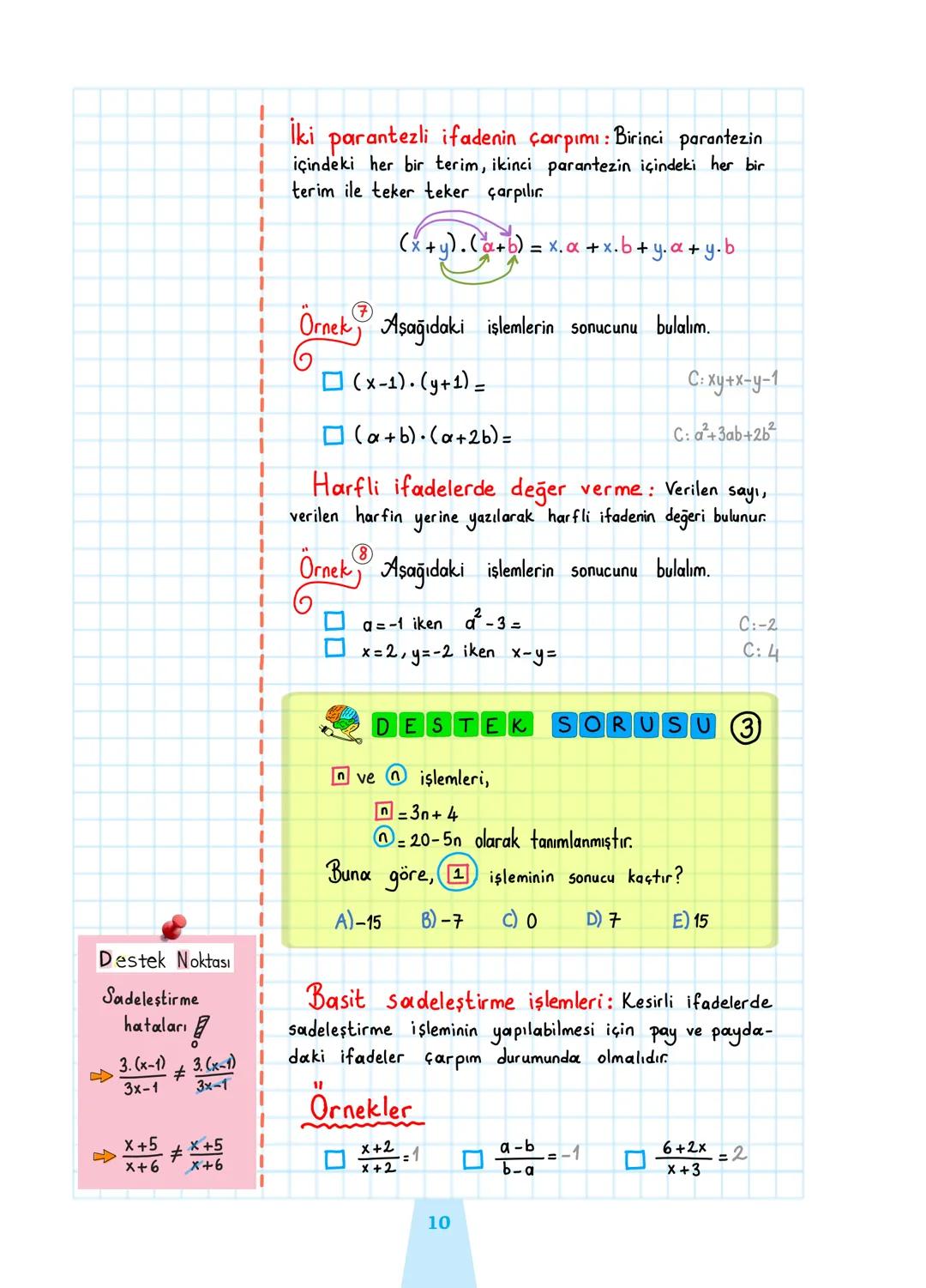 TYT MATEMATİK
Destek
Serisi
Öğrenmenin
EN Kolay
Yolu!
Destek Defterim
"TYTde En Büyük Desteğim"
öğretici sorular
TYT MATEMATİK
Konularının
A