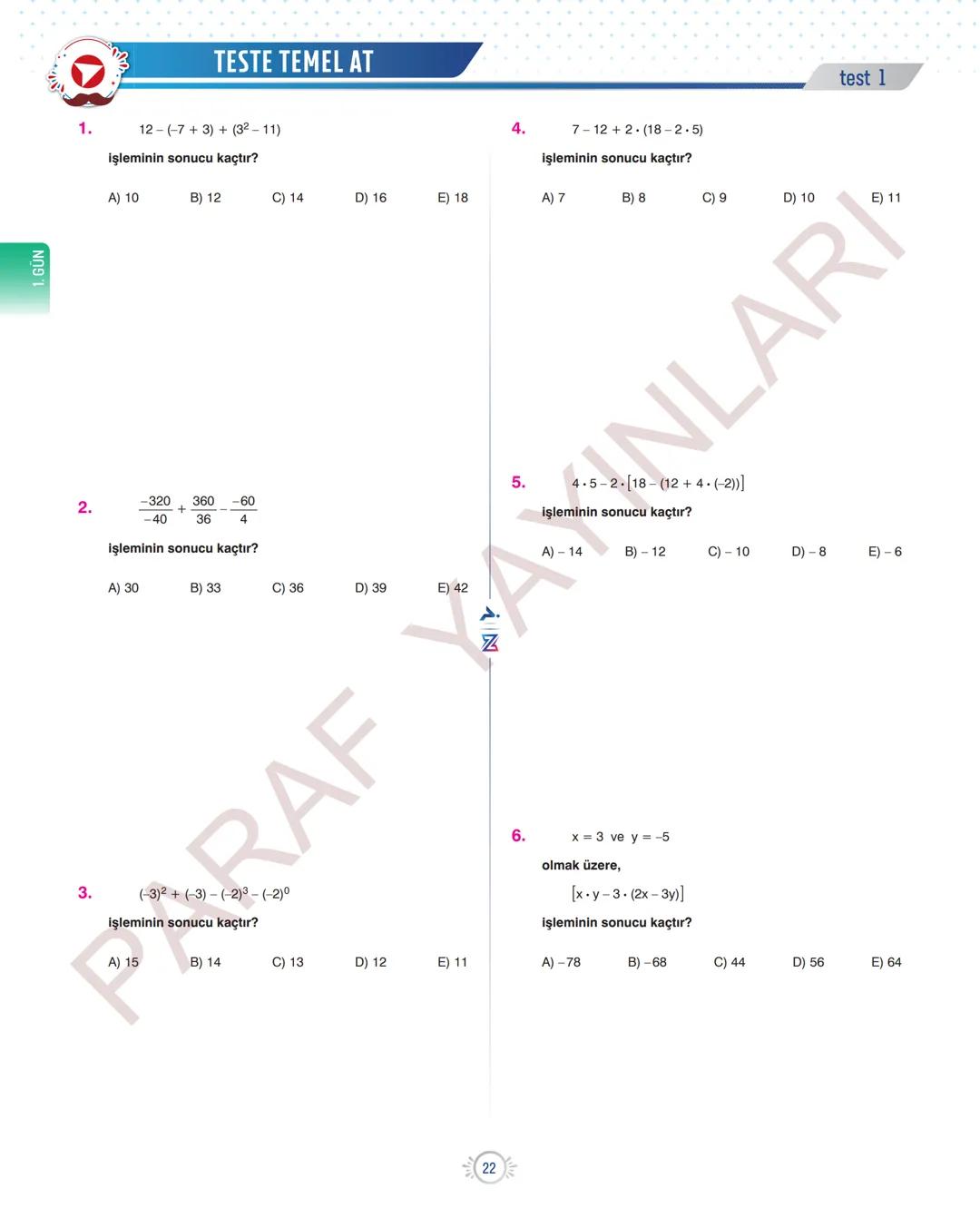 TYT-KPSS-DGS-ALES
10 GÜNDE
TEMEL ATMA
GARANTİ
MATEMATİK
VİDEO DERS KİTABI
Z
SELİM
YÜKSEL'le
PARAF YAYINLARI
Hedefine Paraf At
BIYIKLI MATEMA