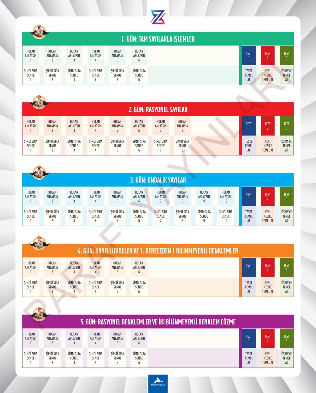 TYT-KPSS-DGS-ALES
10 GÜNDE
TEMEL ATMA
GARANTİ
MATEMATİK
VİDEO DERS KİTABI
Z
SELİM
YÜKSEL'le
PARAF YAYINLARI
Hedefine Paraf At
BIYIKLI MATEMA