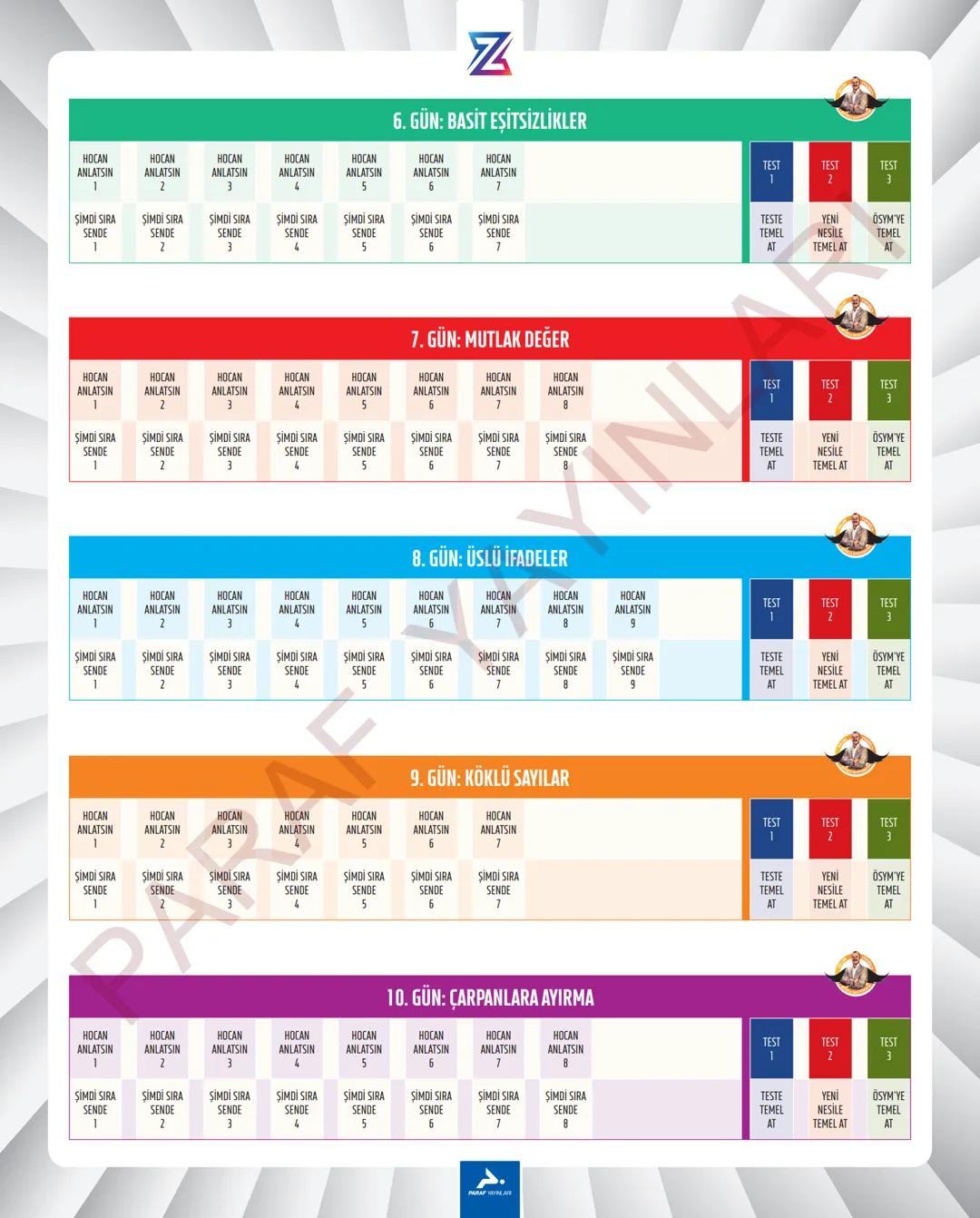 TYT-KPSS-DGS-ALES
10 GÜNDE
TEMEL ATMA
GARANTİ
MATEMATİK
VİDEO DERS KİTABI
Z
SELİM
YÜKSEL'le
PARAF YAYINLARI
Hedefine Paraf At
BIYIKLI MATEMA