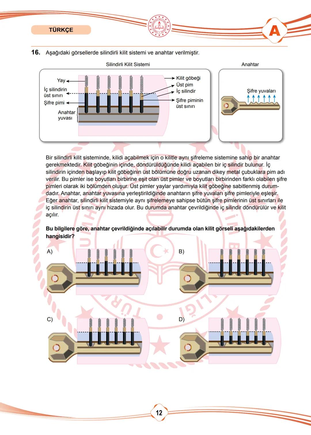 2025 SÖZEL BÖLÜM
T.C.
MİLLÎ EĞİTİM BAKANLIĞI
ÖLÇME, DEĞERLENDİRME VE SINAV HİZMETLERİ GENEL MÜDÜRLÜĞÜ
SINAVLA ÖĞRENCİ ALACAK ORTAÖĞRETİM
KUR