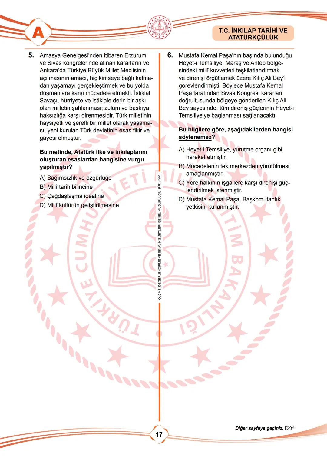 2025 SÖZEL BÖLÜM
T.C.
MİLLÎ EĞİTİM BAKANLIĞI
ÖLÇME, DEĞERLENDİRME VE SINAV HİZMETLERİ GENEL MÜDÜRLÜĞÜ
SINAVLA ÖĞRENCİ ALACAK ORTAÖĞRETİM
KUR