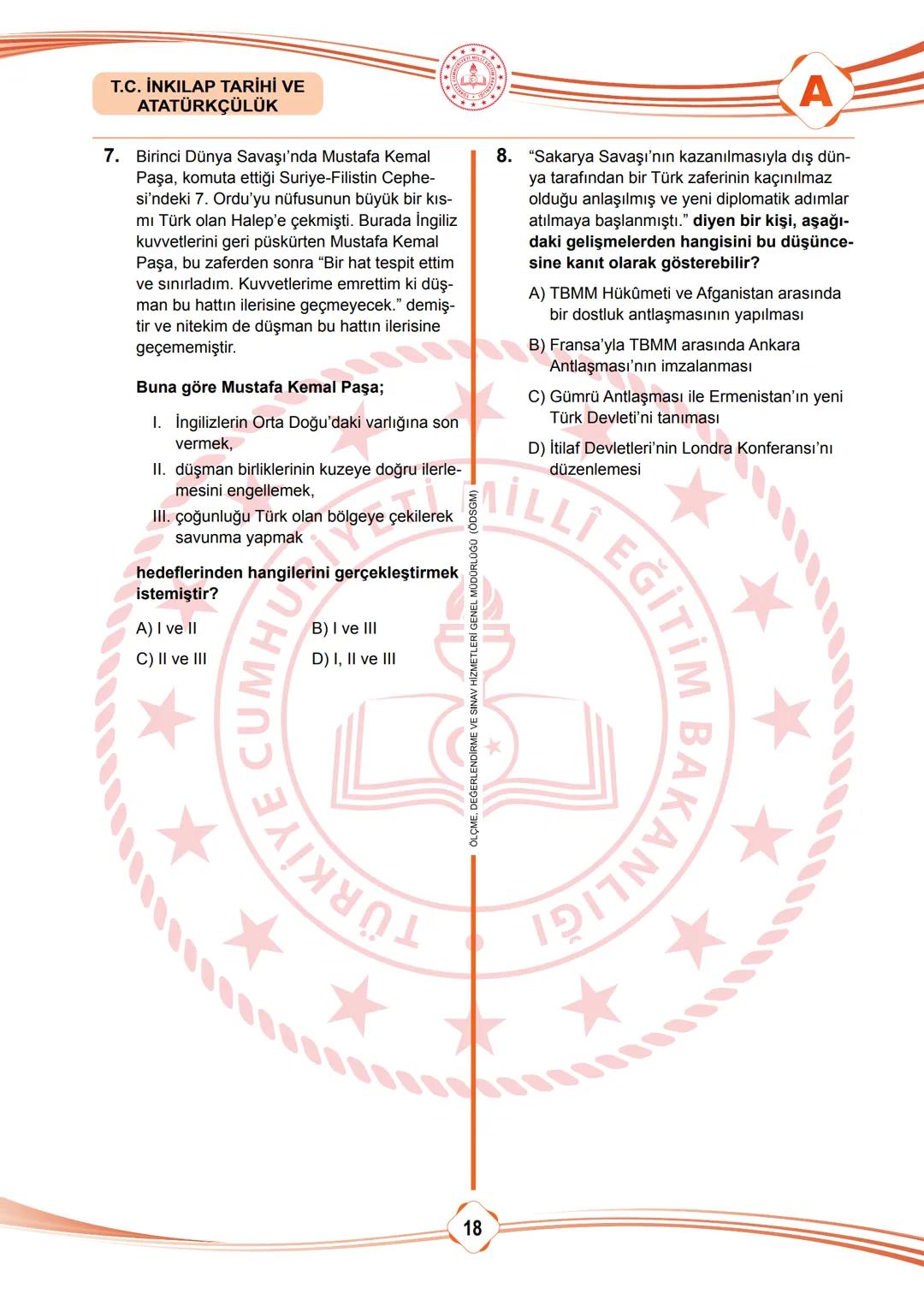 2025 SÖZEL BÖLÜM
T.C.
MİLLÎ EĞİTİM BAKANLIĞI
ÖLÇME, DEĞERLENDİRME VE SINAV HİZMETLERİ GENEL MÜDÜRLÜĞÜ
SINAVLA ÖĞRENCİ ALACAK ORTAÖĞRETİM
KUR