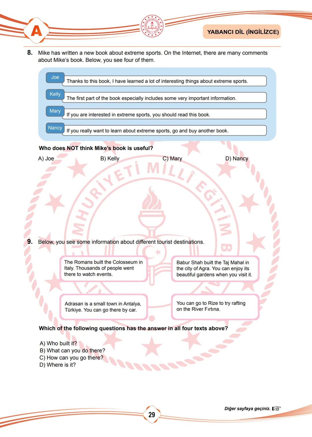 2025 SÖZEL BÖLÜM
T.C.
MİLLÎ EĞİTİM BAKANLIĞI
ÖLÇME, DEĞERLENDİRME VE SINAV HİZMETLERİ GENEL MÜDÜRLÜĞÜ
SINAVLA ÖĞRENCİ ALACAK ORTAÖĞRETİM
KUR