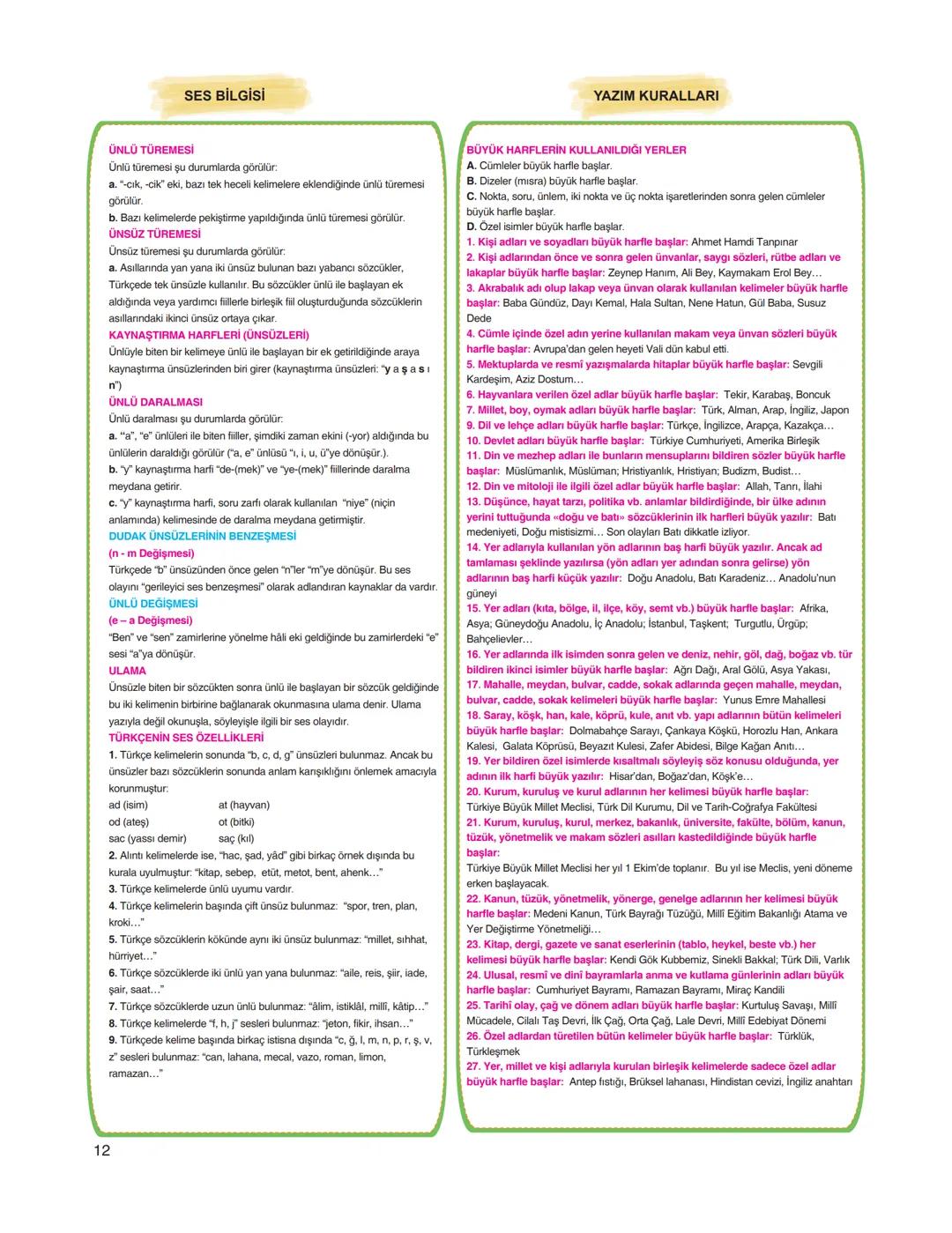 TÜRKÇE ÖZET FASİKÜLÜ
Gerçek
(İlk - Temel) Anlam
Sözcüklerin konuluş anlamıdır.
Bir sözcüğün söylendiğinde
akla gelen ilk anlamı, bir başka