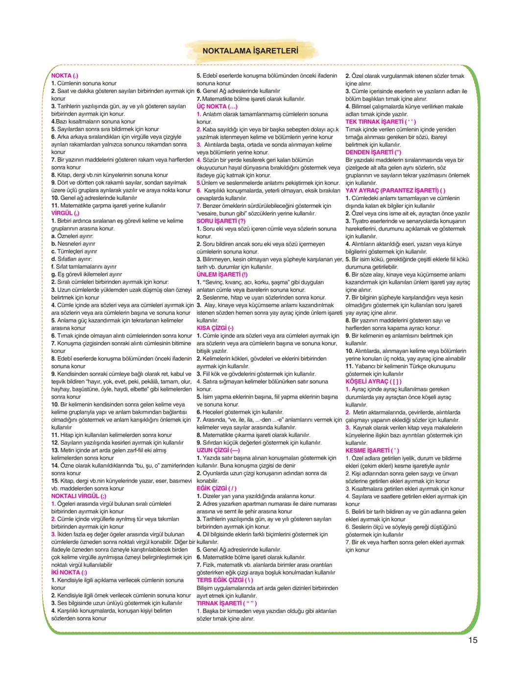 TÜRKÇE ÖZET FASİKÜLÜ
Gerçek
(İlk - Temel) Anlam
Sözcüklerin konuluş anlamıdır.
Bir sözcüğün söylendiğinde
akla gelen ilk anlamı, bir başka