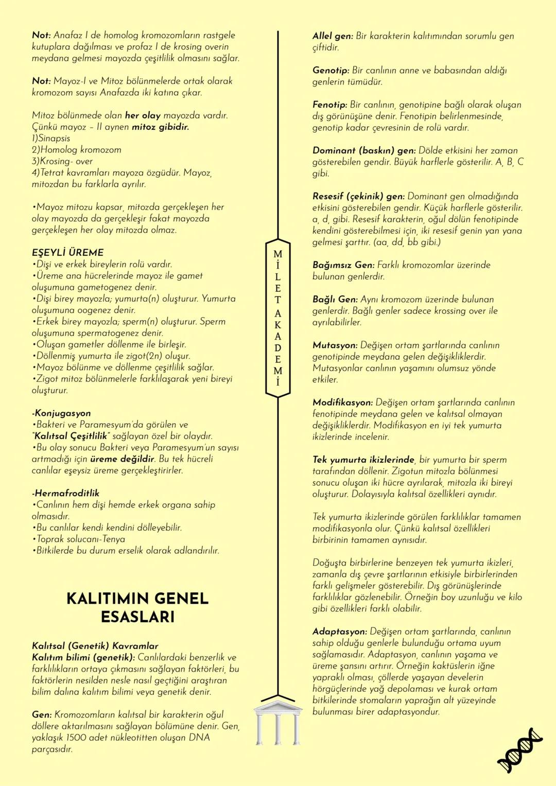 # MİLET AKADEMİ
2024 - 2025 Konu Özetleri
Youtube kanalımıza abone olmayı unutmayın! # MİLLET AKADEMİ
# BİYOLOJİ
# KONU ÖZETİ CANLILARIN O