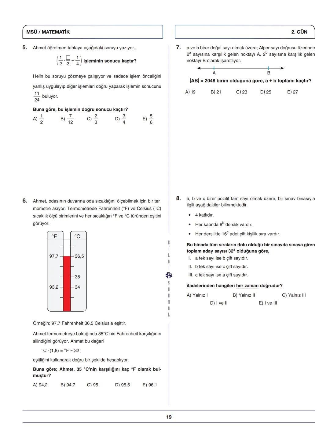 --- OCR Start ---
Bilgi Sarnal
Hayaller Hayatlar Olsun Diye...
MSÜ MATEMATİK KAMPI
*
BİLGİ SARMAL YAYINLARI
MATEMATİK ZÜMRESİ
**
Seyit DÖNME