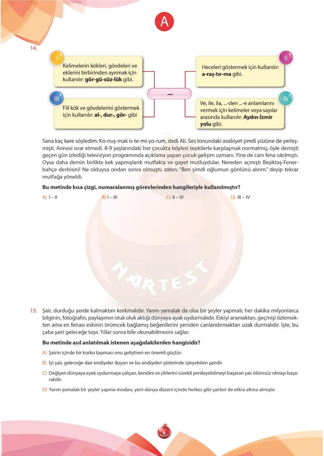 A
KİTAPÇIĞI
2019
KURUMSAL
7. SINIF KURUMSAL DENEME SINAVI
Adı Soyadı:
Okulu:
Sınıfı / Şubesi:
Numarası:
SÖZEL BÖLÜM
Dersler Soru Sayısı Topl