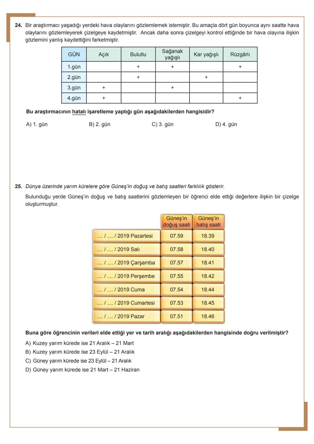8.
SINIF
Fen Bilimleri
*★★★★
✗RİYETİ MİLLİ EGIT
*
• TÜRKIY
ANLIGA
***★
........
*
1. Ünite
Mevsimler ve İklim 1. Hava durumuyla ilgili telev