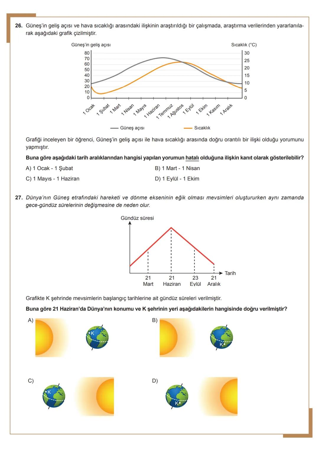 8.
SINIF
Fen Bilimleri
*★★★★
✗RİYETİ MİLLİ EGIT
*
• TÜRKIY
ANLIGA
***★
........
*
1. Ünite
Mevsimler ve İklim 1. Hava durumuyla ilgili telev