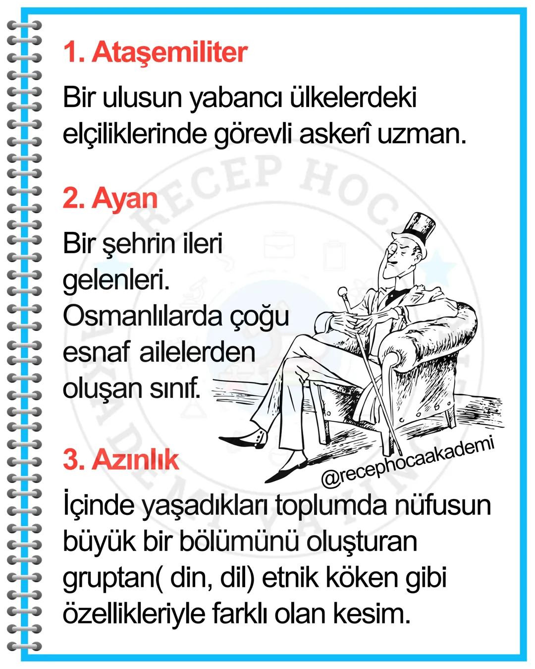 8. Sınıf
İnkılap Tarihi
1.Ünite
Kavramları ve Anlamları
HHH
RECEP HOCA
ADEMI YA YAYINCILIK
Recep Hoca Akademi 1. Ataşemiliter
Bir ulusun yab