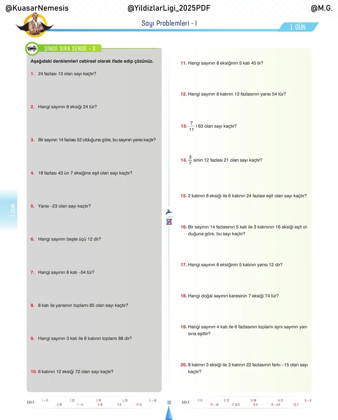 @KuasarNemesis
@YildizlarLin_2025PDF
@M.G.
TYT-KPSS-DGS-ALES
10 GÜNDE
TEMEL ATMA
GARANTI
PROBLEMLER
VİDEO DERS KİTABI
74
SELİM YÜKSEL'le
BIY