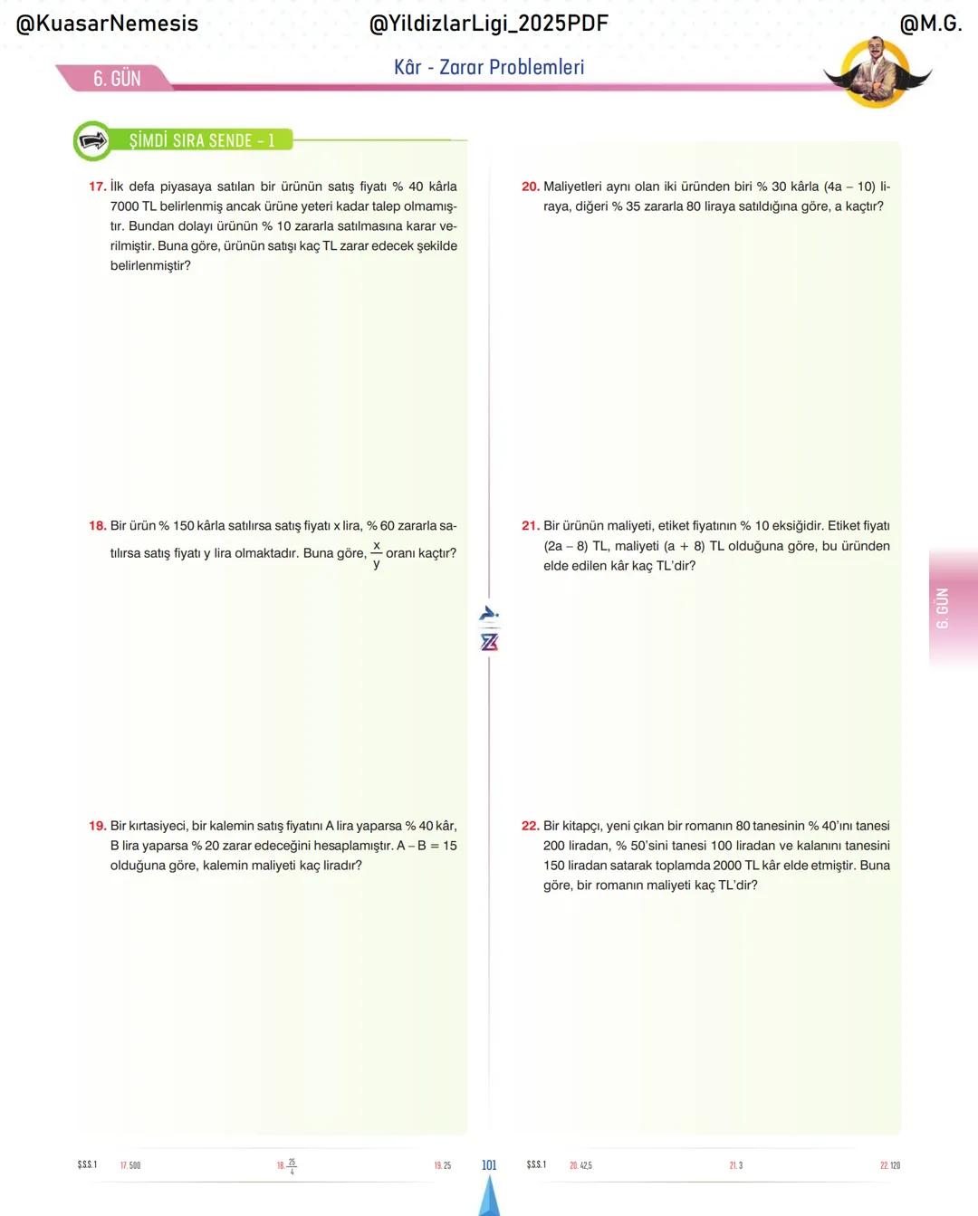 @KuasarNemesis
@YildizlarLin_2025PDF
@M.G.
TYT-KPSS-DGS-ALES
10 GÜNDE
TEMEL ATMA
GARANTI
PROBLEMLER
VİDEO DERS KİTABI
74
SELİM YÜKSEL'le
BIY