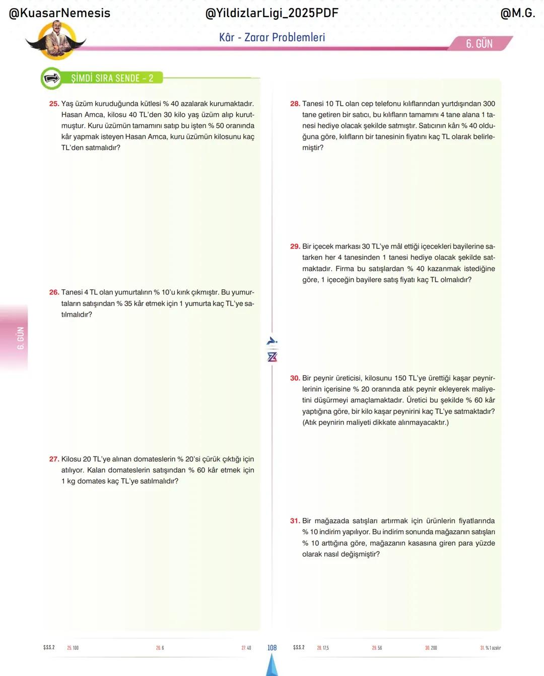 @KuasarNemesis
@YildizlarLin_2025PDF
@M.G.
TYT-KPSS-DGS-ALES
10 GÜNDE
TEMEL ATMA
GARANTI
PROBLEMLER
VİDEO DERS KİTABI
74
SELİM YÜKSEL'le
BIY