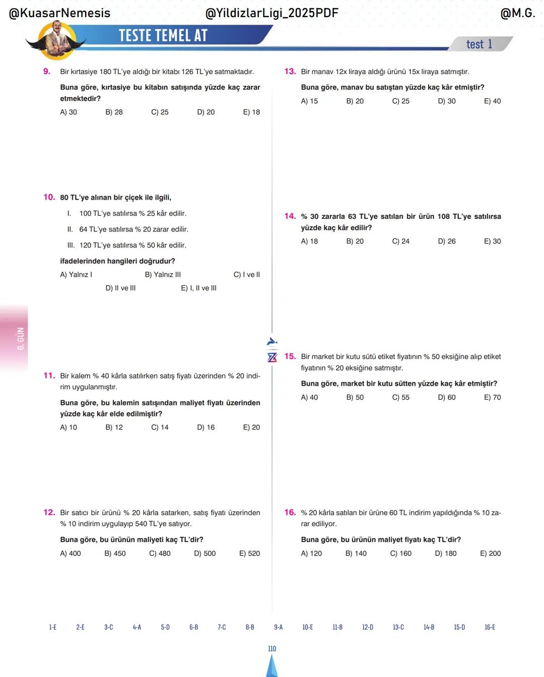 @KuasarNemesis
@YildizlarLin_2025PDF
@M.G.
TYT-KPSS-DGS-ALES
10 GÜNDE
TEMEL ATMA
GARANTI
PROBLEMLER
VİDEO DERS KİTABI
74
SELİM YÜKSEL'le
BIY