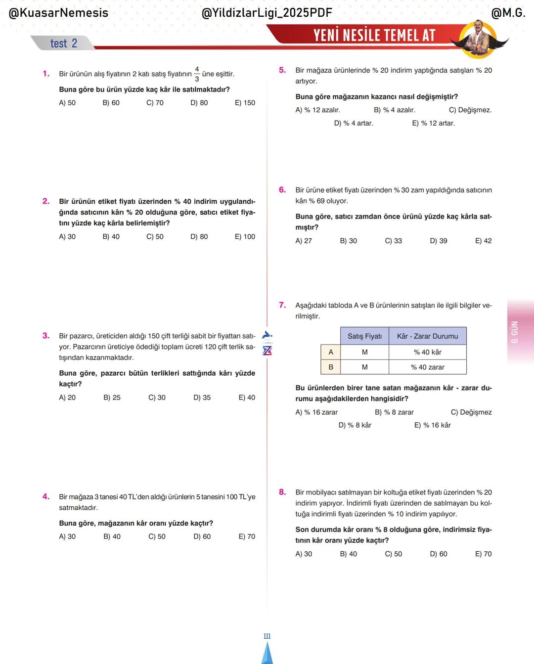 @KuasarNemesis
@YildizlarLin_2025PDF
@M.G.
TYT-KPSS-DGS-ALES
10 GÜNDE
TEMEL ATMA
GARANTI
PROBLEMLER
VİDEO DERS KİTABI
74
SELİM YÜKSEL'le
BIY