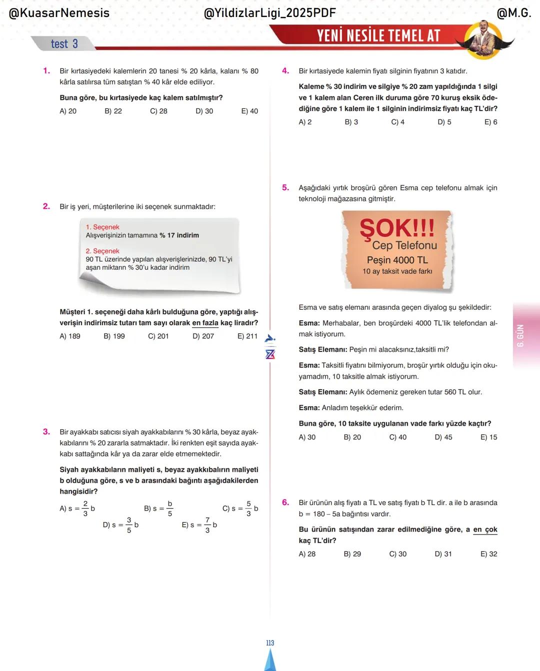 @KuasarNemesis
@YildizlarLin_2025PDF
@M.G.
TYT-KPSS-DGS-ALES
10 GÜNDE
TEMEL ATMA
GARANTI
PROBLEMLER
VİDEO DERS KİTABI
74
SELİM YÜKSEL'le
BIY