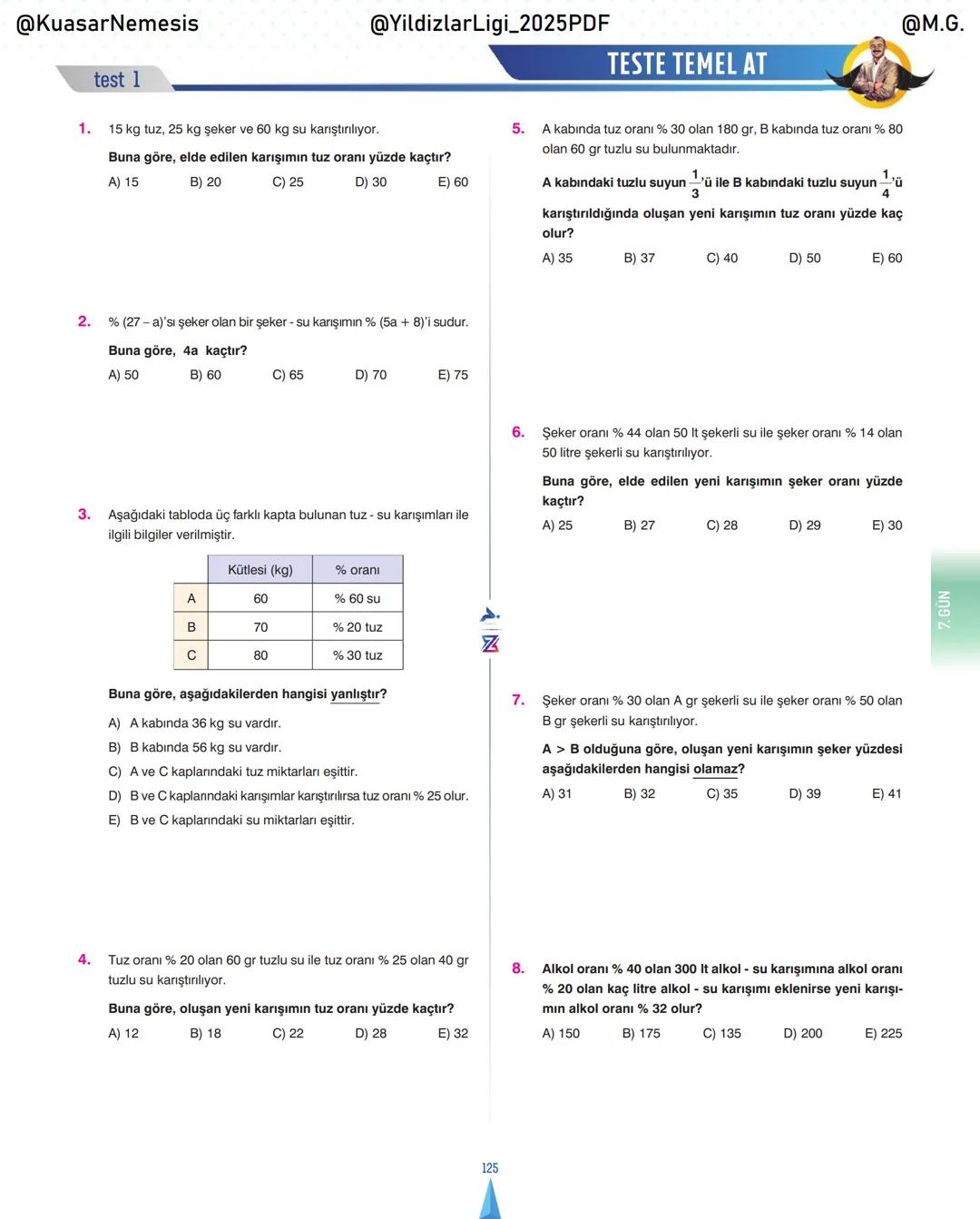 @KuasarNemesis
@YildizlarLin_2025PDF
@M.G.
TYT-KPSS-DGS-ALES
10 GÜNDE
TEMEL ATMA
GARANTI
PROBLEMLER
VİDEO DERS KİTABI
74
SELİM YÜKSEL'le
BIY
