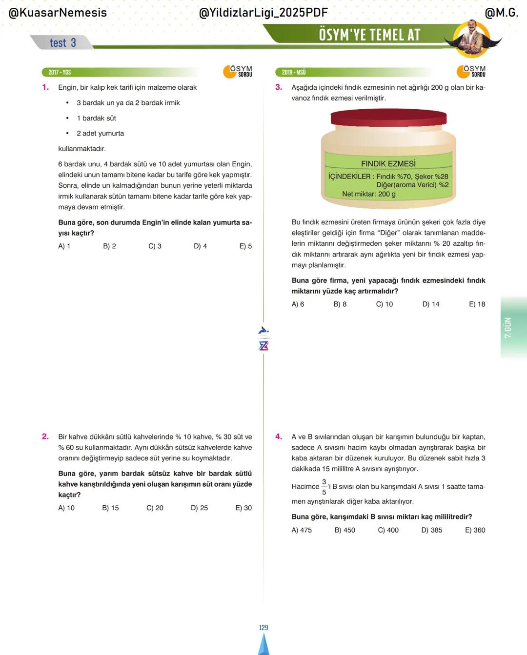 @KuasarNemesis
@YildizlarLin_2025PDF
@M.G.
TYT-KPSS-DGS-ALES
10 GÜNDE
TEMEL ATMA
GARANTI
PROBLEMLER
VİDEO DERS KİTABI
74
SELİM YÜKSEL'le
BIY