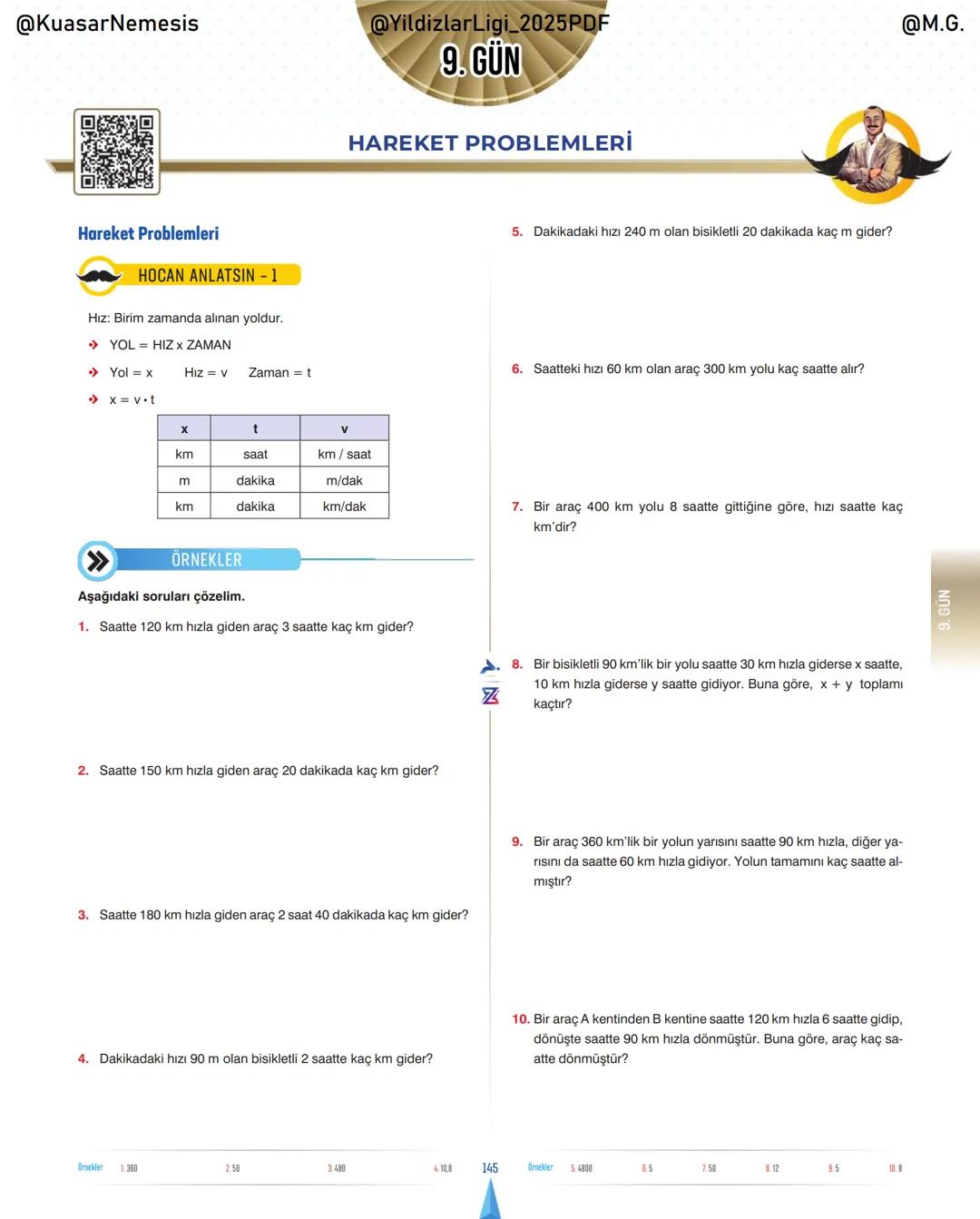 @KuasarNemesis
@YildizlarLin_2025PDF
@M.G.
TYT-KPSS-DGS-ALES
10 GÜNDE
TEMEL ATMA
GARANTI
PROBLEMLER
VİDEO DERS KİTABI
74
SELİM YÜKSEL'le
BIY