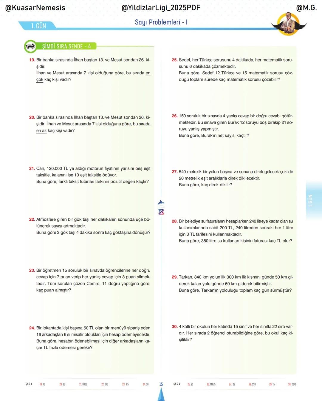 @KuasarNemesis
@YildizlarLin_2025PDF
@M.G.
TYT-KPSS-DGS-ALES
10 GÜNDE
TEMEL ATMA
GARANTI
PROBLEMLER
VİDEO DERS KİTABI
74
SELİM YÜKSEL'le
BIY