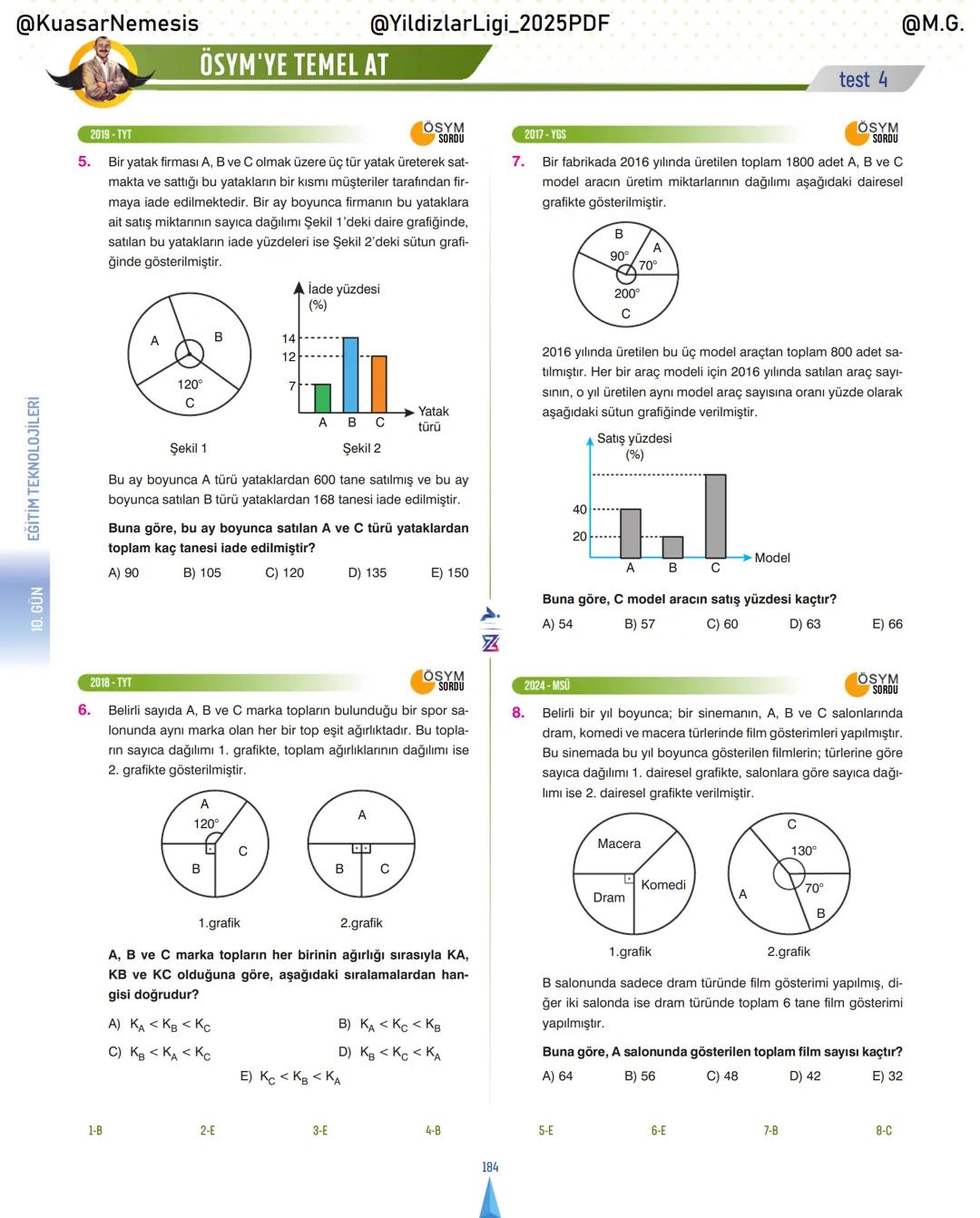 @KuasarNemesis
@YildizlarLin_2025PDF
@M.G.
TYT-KPSS-DGS-ALES
10 GÜNDE
TEMEL ATMA
GARANTI
PROBLEMLER
VİDEO DERS KİTABI
74
SELİM YÜKSEL'le
BIY