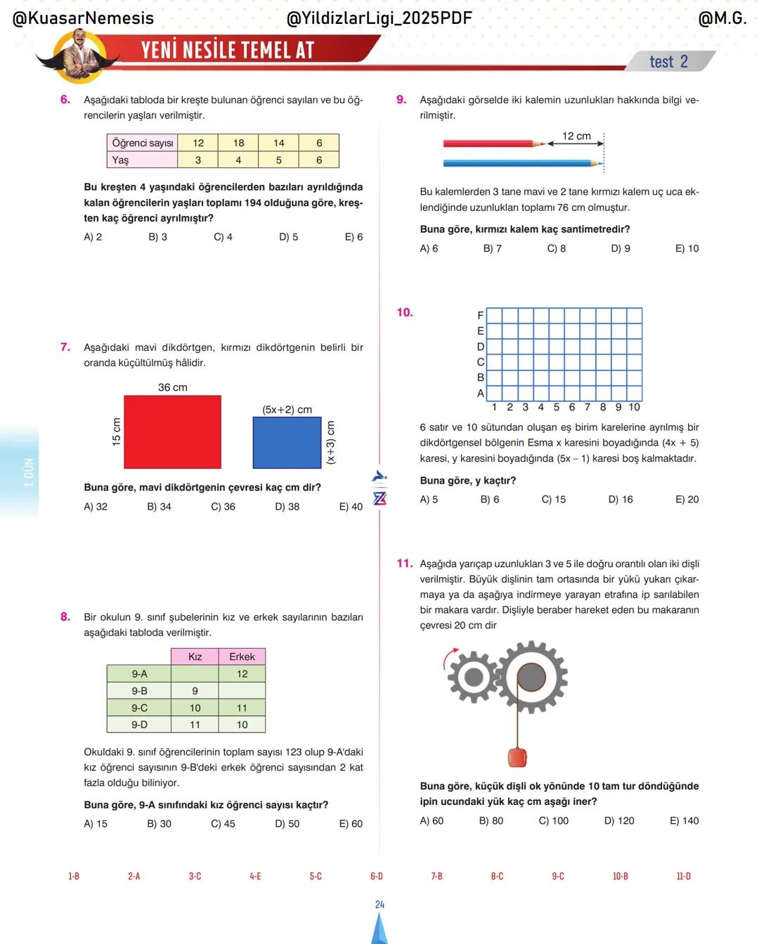 @KuasarNemesis
@YildizlarLin_2025PDF
@M.G.
TYT-KPSS-DGS-ALES
10 GÜNDE
TEMEL ATMA
GARANTI
PROBLEMLER
VİDEO DERS KİTABI
74
SELİM YÜKSEL'le
BIY