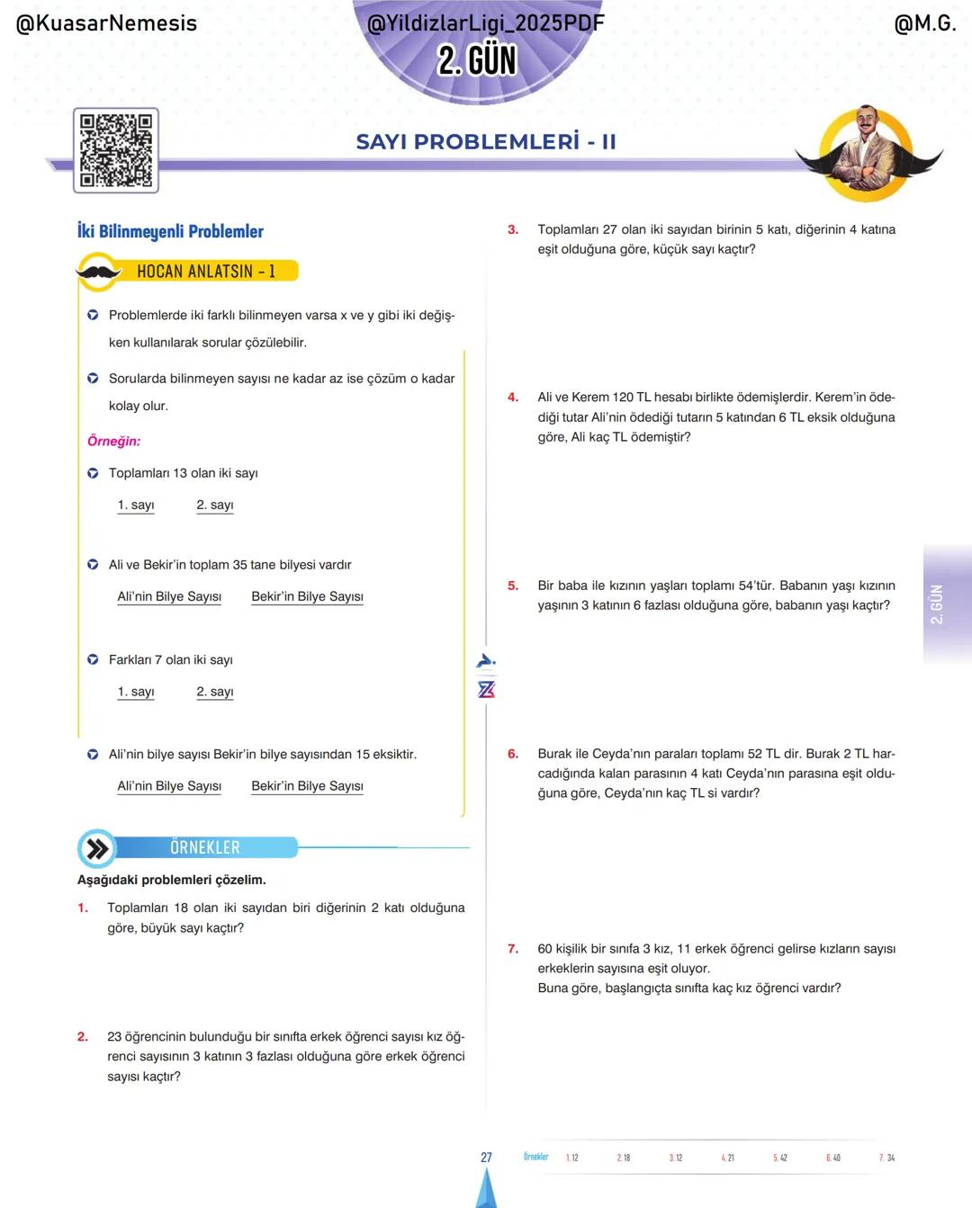 @KuasarNemesis
@YildizlarLin_2025PDF
@M.G.
TYT-KPSS-DGS-ALES
10 GÜNDE
TEMEL ATMA
GARANTI
PROBLEMLER
VİDEO DERS KİTABI
74
SELİM YÜKSEL'le
BIY