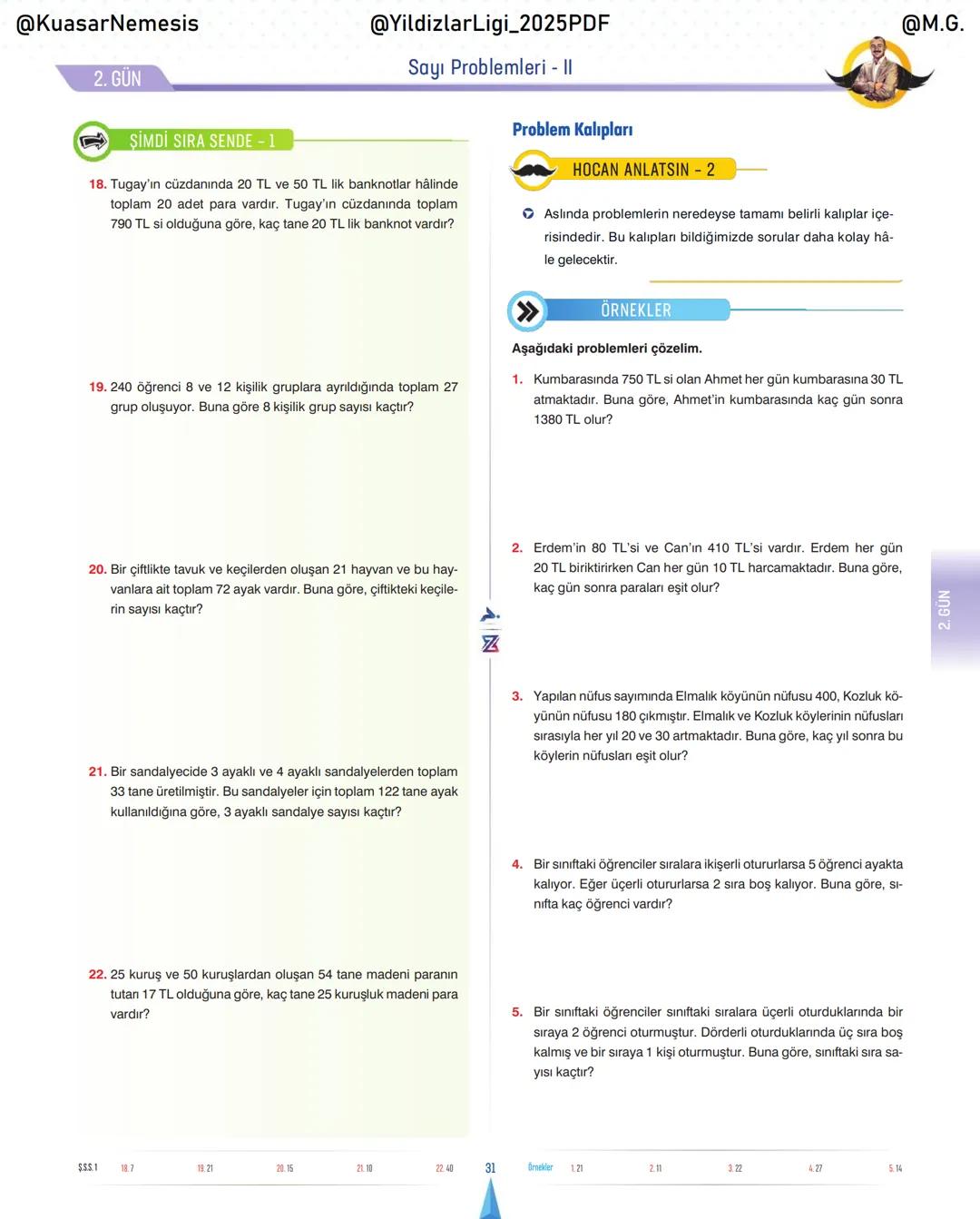 @KuasarNemesis
@YildizlarLin_2025PDF
@M.G.
TYT-KPSS-DGS-ALES
10 GÜNDE
TEMEL ATMA
GARANTI
PROBLEMLER
VİDEO DERS KİTABI
74
SELİM YÜKSEL'le
BIY