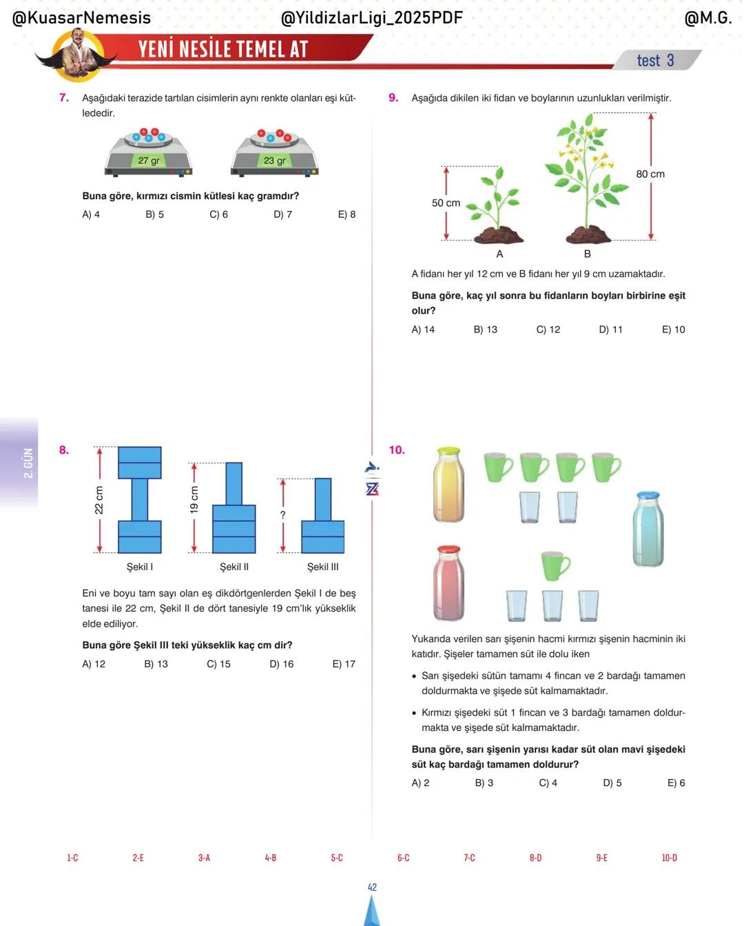 @KuasarNemesis
@YildizlarLin_2025PDF
@M.G.
TYT-KPSS-DGS-ALES
10 GÜNDE
TEMEL ATMA
GARANTI
PROBLEMLER
VİDEO DERS KİTABI
74
SELİM YÜKSEL'le
BIY