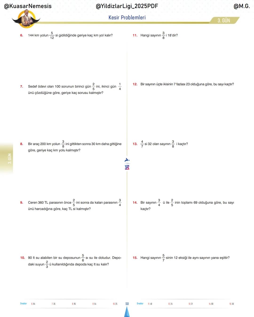 @KuasarNemesis
@YildizlarLin_2025PDF
@M.G.
TYT-KPSS-DGS-ALES
10 GÜNDE
TEMEL ATMA
GARANTI
PROBLEMLER
VİDEO DERS KİTABI
74
SELİM YÜKSEL'le
BIY
