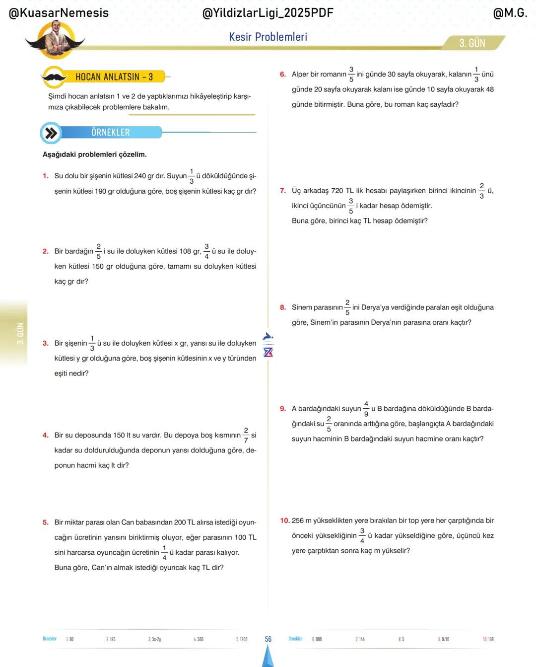 @KuasarNemesis
@YildizlarLin_2025PDF
@M.G.
TYT-KPSS-DGS-ALES
10 GÜNDE
TEMEL ATMA
GARANTI
PROBLEMLER
VİDEO DERS KİTABI
74
SELİM YÜKSEL'le
BIY