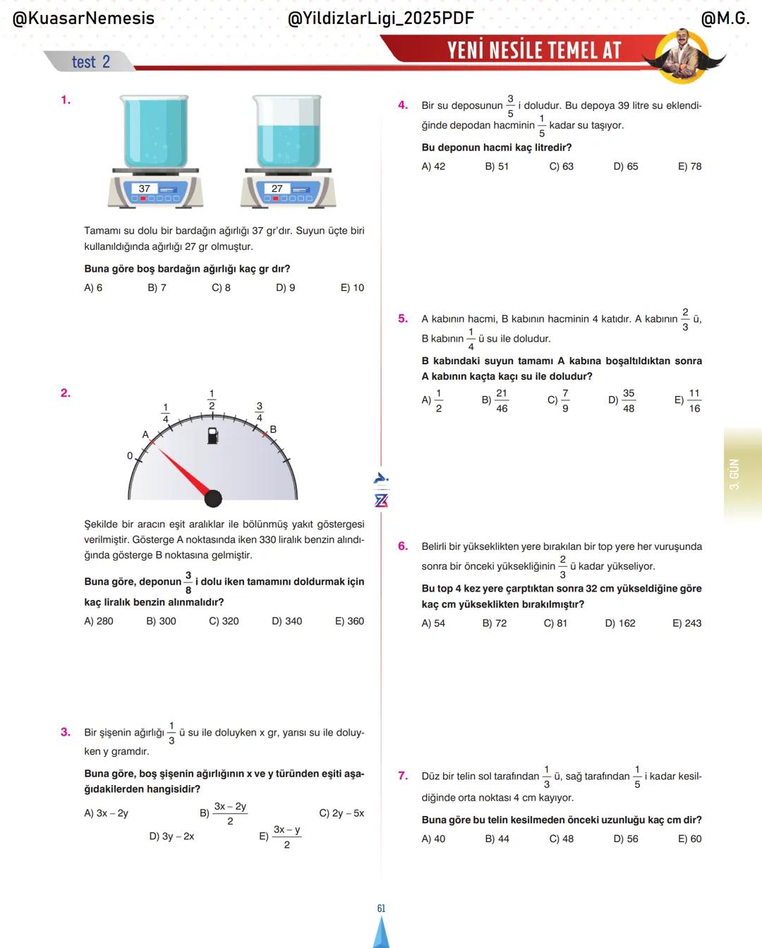 @KuasarNemesis
@YildizlarLin_2025PDF
@M.G.
TYT-KPSS-DGS-ALES
10 GÜNDE
TEMEL ATMA
GARANTI
PROBLEMLER
VİDEO DERS KİTABI
74
SELİM YÜKSEL'le
BIY