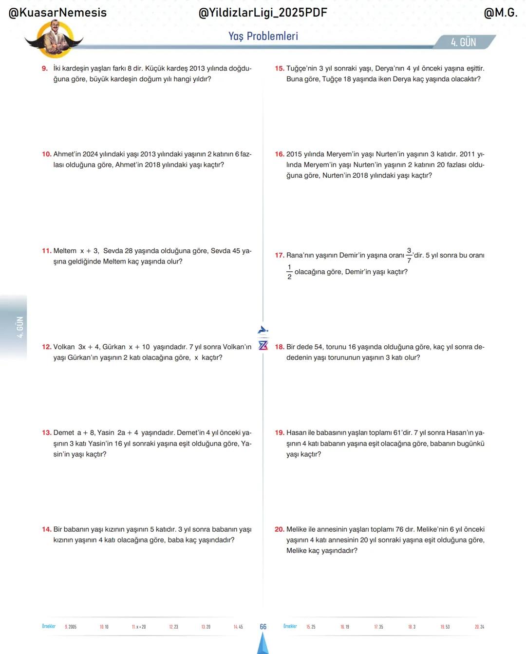 @KuasarNemesis
@YildizlarLin_2025PDF
@M.G.
TYT-KPSS-DGS-ALES
10 GÜNDE
TEMEL ATMA
GARANTI
PROBLEMLER
VİDEO DERS KİTABI
74
SELİM YÜKSEL'le
BIY