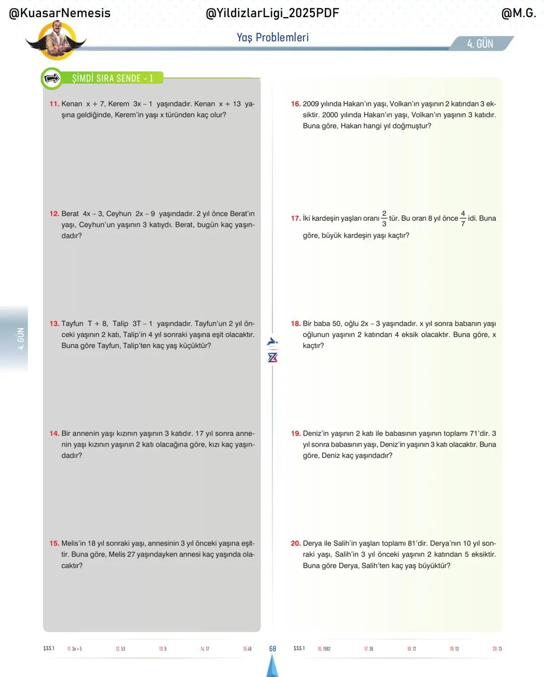 @KuasarNemesis
@YildizlarLin_2025PDF
@M.G.
TYT-KPSS-DGS-ALES
10 GÜNDE
TEMEL ATMA
GARANTI
PROBLEMLER
VİDEO DERS KİTABI
74
SELİM YÜKSEL'le
BIY