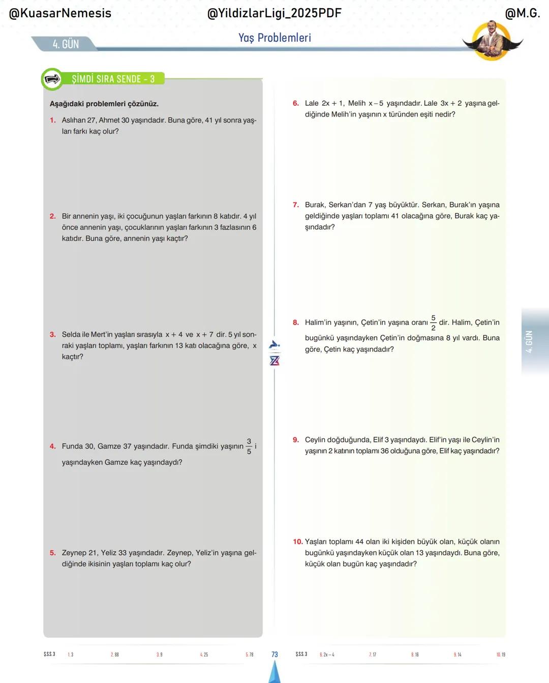 @KuasarNemesis
@YildizlarLin_2025PDF
@M.G.
TYT-KPSS-DGS-ALES
10 GÜNDE
TEMEL ATMA
GARANTI
PROBLEMLER
VİDEO DERS KİTABI
74
SELİM YÜKSEL'le
BIY