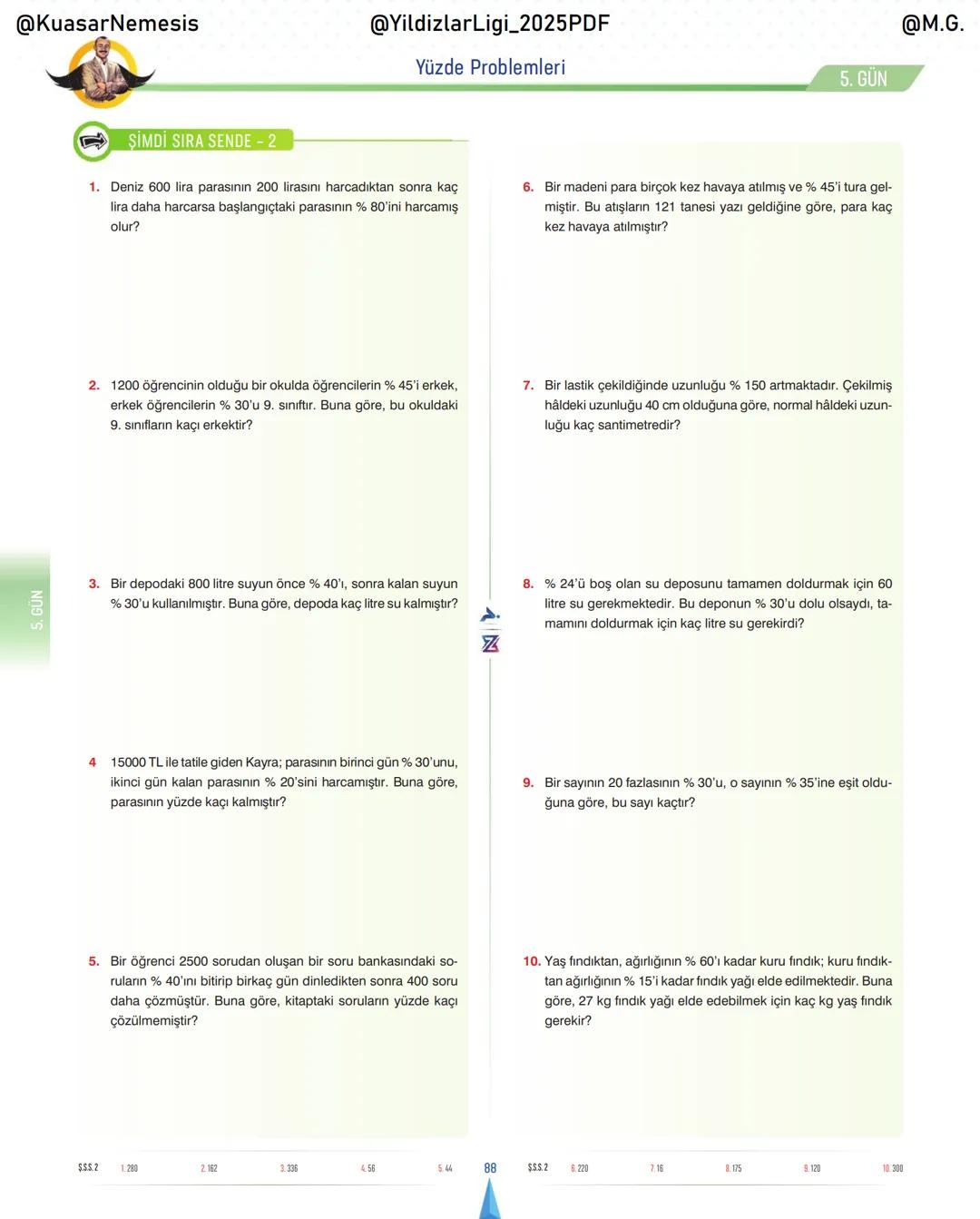 @KuasarNemesis
@YildizlarLin_2025PDF
@M.G.
TYT-KPSS-DGS-ALES
10 GÜNDE
TEMEL ATMA
GARANTI
PROBLEMLER
VİDEO DERS KİTABI
74
SELİM YÜKSEL'le
BIY