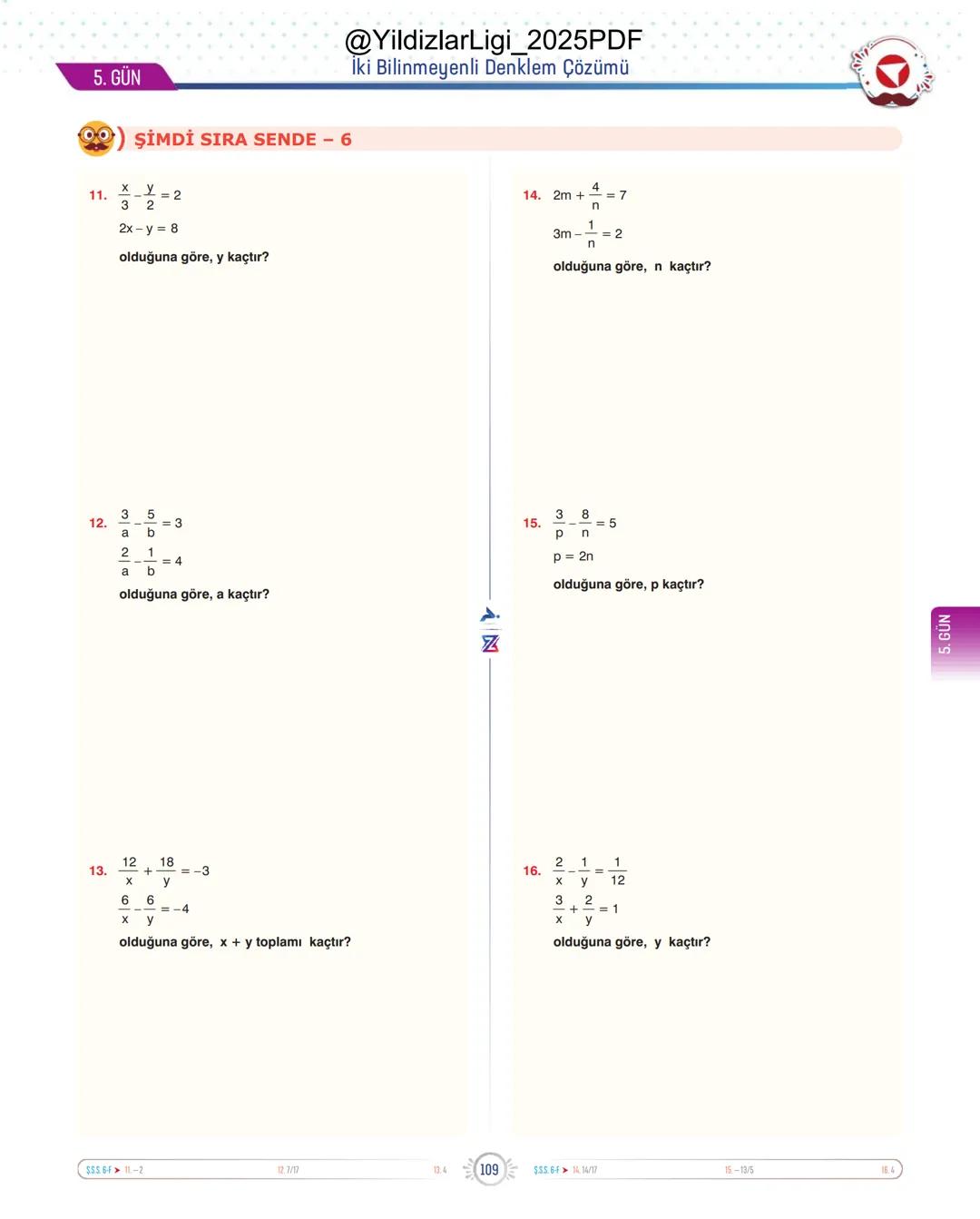 @YildizlarLigi_2025PDF
TYT-KPSS-DGS-ALES
10 GÜNDE
TEMEL ATMA
GARANTİ
MATEMATİK
VİDEO DERS KİTABI
Z
SELİM
YÜKSEL'le
PARAF YAYINLARI
Hedefine
