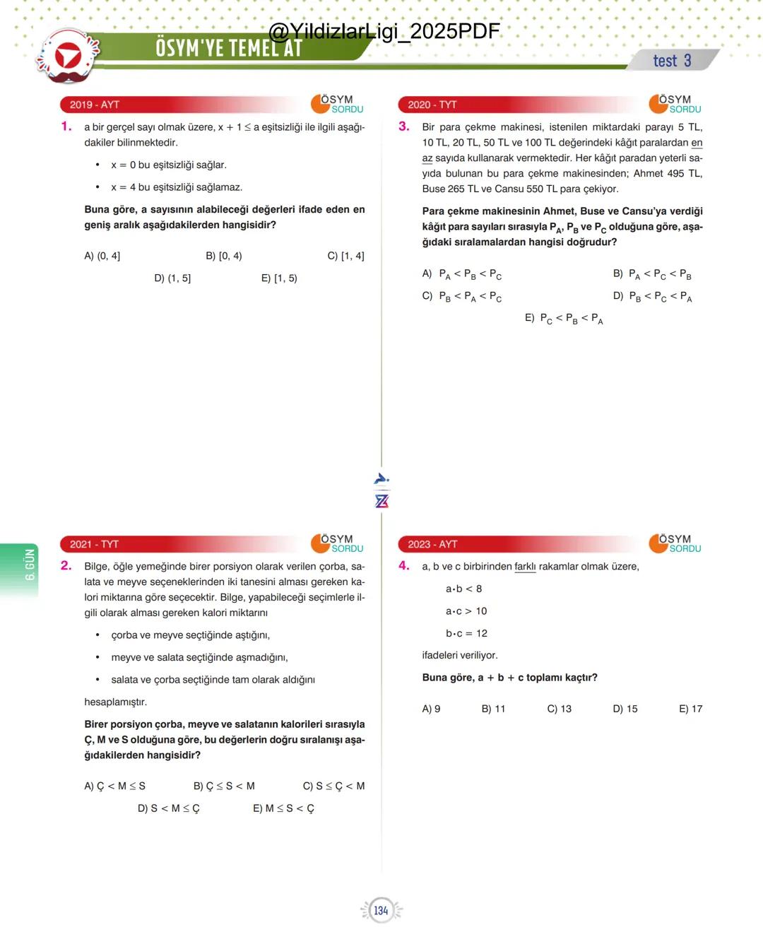 @YildizlarLigi_2025PDF
TYT-KPSS-DGS-ALES
10 GÜNDE
TEMEL ATMA
GARANTİ
MATEMATİK
VİDEO DERS KİTABI
Z
SELİM
YÜKSEL'le
PARAF YAYINLARI
Hedefine