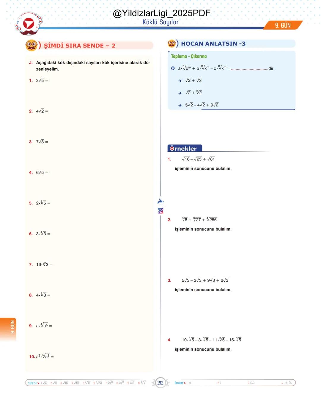@YildizlarLigi_2025PDF
TYT-KPSS-DGS-ALES
10 GÜNDE
TEMEL ATMA
GARANTİ
MATEMATİK
VİDEO DERS KİTABI
Z
SELİM
YÜKSEL'le
PARAF YAYINLARI
Hedefine