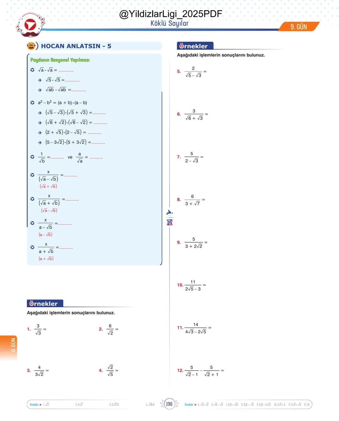 @YildizlarLigi_2025PDF
TYT-KPSS-DGS-ALES
10 GÜNDE
TEMEL ATMA
GARANTİ
MATEMATİK
VİDEO DERS KİTABI
Z
SELİM
YÜKSEL'le
PARAF YAYINLARI
Hedefine