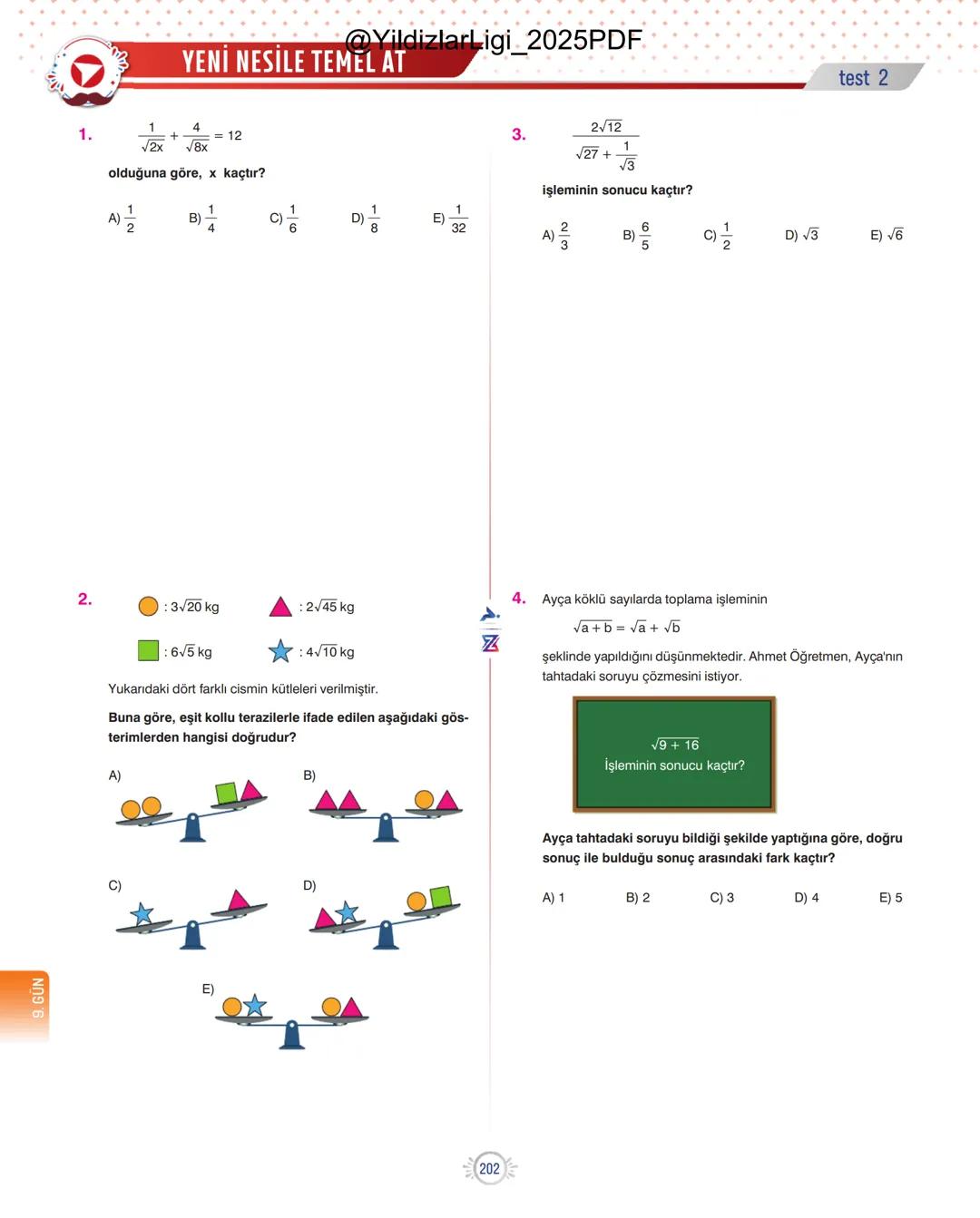 @YildizlarLigi_2025PDF
TYT-KPSS-DGS-ALES
10 GÜNDE
TEMEL ATMA
GARANTİ
MATEMATİK
VİDEO DERS KİTABI
Z
SELİM
YÜKSEL'le
PARAF YAYINLARI
Hedefine