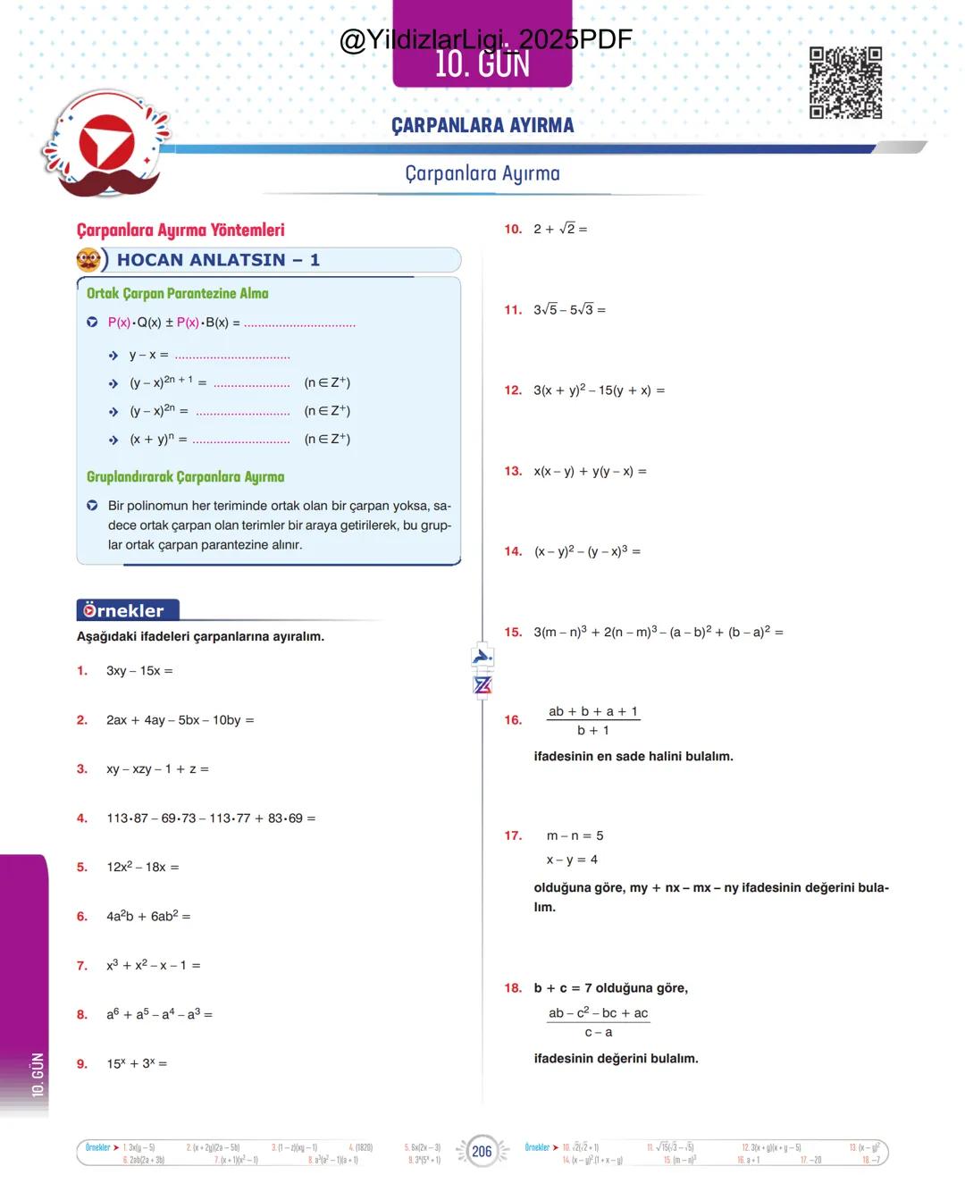 @YildizlarLigi_2025PDF
TYT-KPSS-DGS-ALES
10 GÜNDE
TEMEL ATMA
GARANTİ
MATEMATİK
VİDEO DERS KİTABI
Z
SELİM
YÜKSEL'le
PARAF YAYINLARI
Hedefine