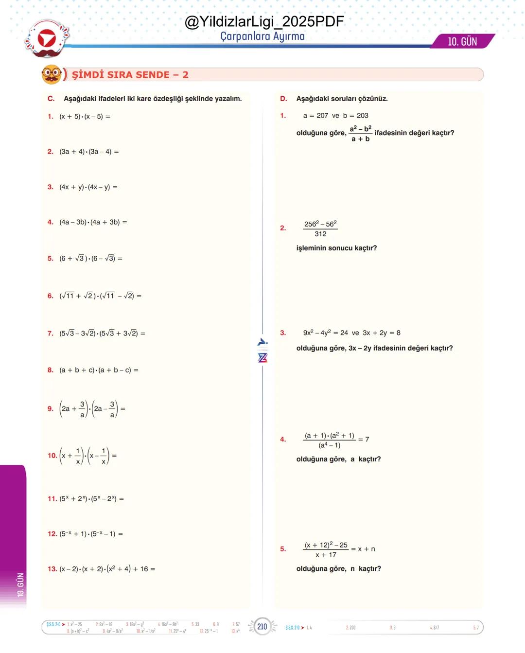 @YildizlarLigi_2025PDF
TYT-KPSS-DGS-ALES
10 GÜNDE
TEMEL ATMA
GARANTİ
MATEMATİK
VİDEO DERS KİTABI
Z
SELİM
YÜKSEL'le
PARAF YAYINLARI
Hedefine