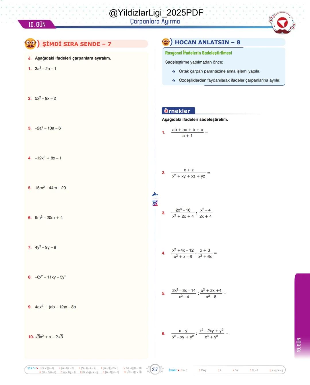 @YildizlarLigi_2025PDF
TYT-KPSS-DGS-ALES
10 GÜNDE
TEMEL ATMA
GARANTİ
MATEMATİK
VİDEO DERS KİTABI
Z
SELİM
YÜKSEL'le
PARAF YAYINLARI
Hedefine