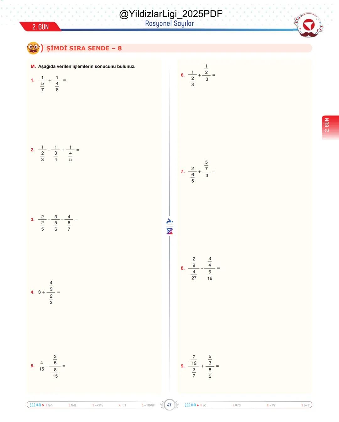 @YildizlarLigi_2025PDF
TYT-KPSS-DGS-ALES
10 GÜNDE
TEMEL ATMA
GARANTİ
MATEMATİK
VİDEO DERS KİTABI
Z
SELİM
YÜKSEL'le
PARAF YAYINLARI
Hedefine