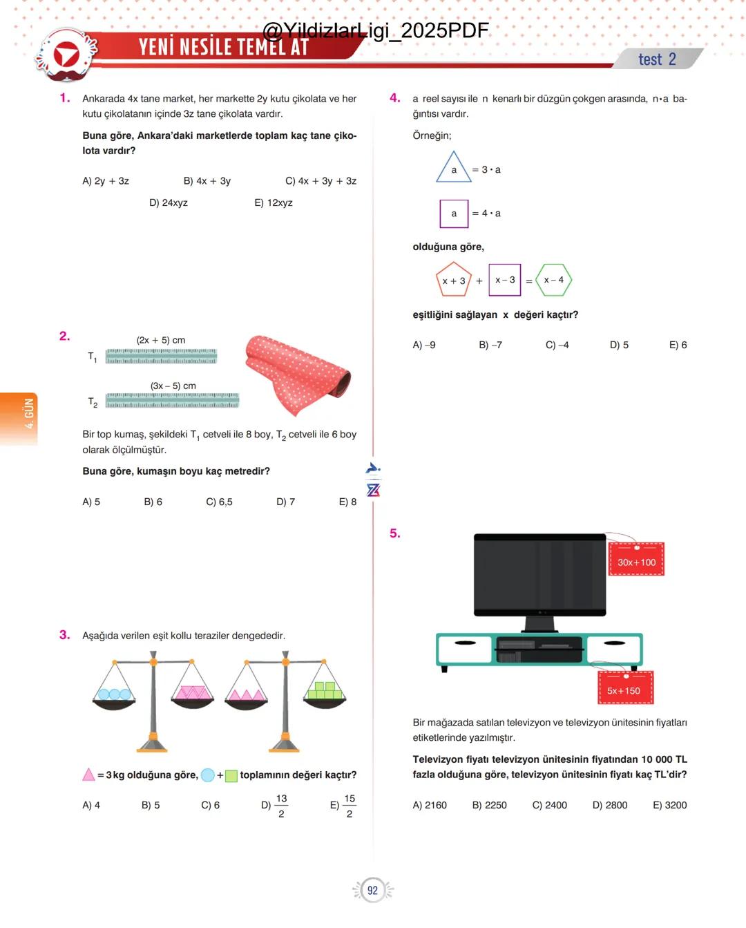 @YildizlarLigi_2025PDF
TYT-KPSS-DGS-ALES
10 GÜNDE
TEMEL ATMA
GARANTİ
MATEMATİK
VİDEO DERS KİTABI
Z
SELİM
YÜKSEL'le
PARAF YAYINLARI
Hedefine