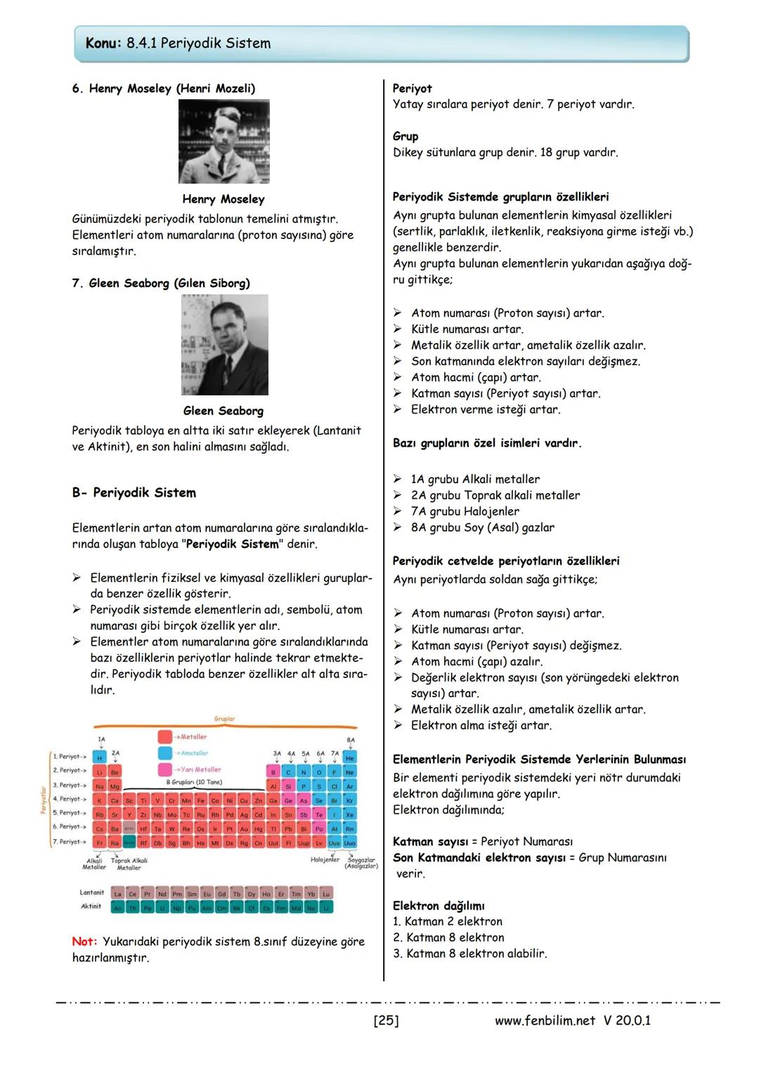 # 8.Sınıf Fen Bilimleri Ders Notları
Barış ZEREN
Fen Bilimleri Öğretmeni
www.fenbilim.net V 20.0.1 1.Ünite: Mevsimler ve İklim
Konu: 8.1.1